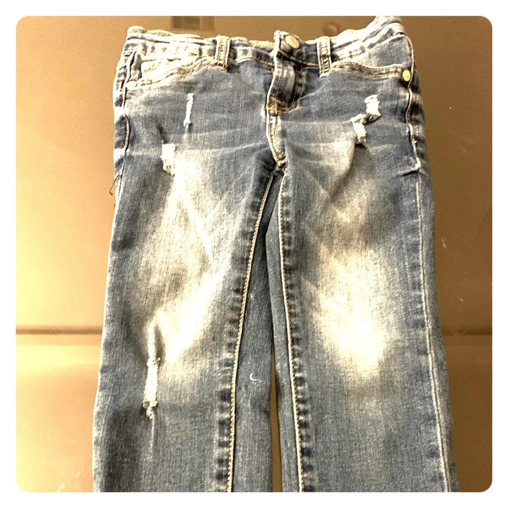 7 for all Mankind “The Skinny Crop and Roll” Jean